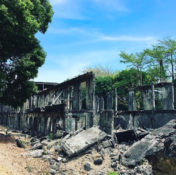 Remains of a 4000 soldier barracks, Corregidor Island, the Philippines